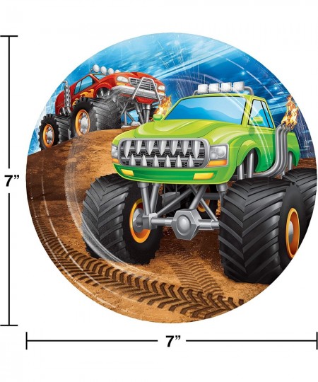 Monster Truck Dessert Plates 24 ct $20.54 - Kids' Party Tableware