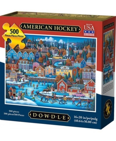 Dowdle Jigsaw Puzzle - American Hockey - 500 Piece $41.20 - Jigsaw Puzzles