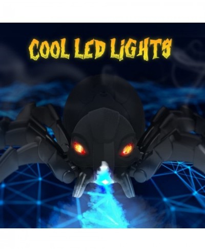 Robot Spider Remote Control Spider with Spray and Lights Black Widow Toy for Kids for Birthday Party Joke Prank Wireless RC R...