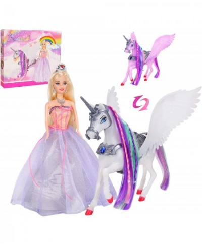 Color Changing Unicorn & Princess Doll Color Change on Whole Unicorn Under Sunshine 11.5'' Princess Doll Toy Unicorn Toys Gif...