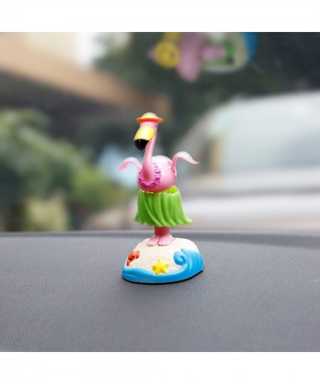 Solar Powered Dancing Hula-Hula Flamingo Dolls Swinging Dress Animated Bobble Dancer Car Decor $17.29 - Solar Power Kits