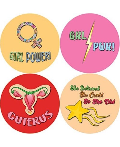 Girl Power Stickers (5-Sheet) - Female Empowerment - Stocking Stuffers Premium Quality Gifts for Children Teens & Adults - Co...