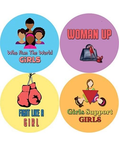 Girl Power Stickers (5-Sheet) - Female Empowerment - Stocking Stuffers Premium Quality Gifts for Children Teens & Adults - Co...