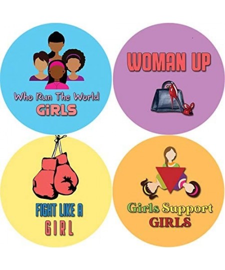 Girl Power Stickers (5-Sheet) - Female Empowerment - Stocking Stuffers Premium Quality Gifts for Children Teens & Adults - Co...