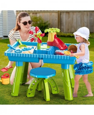 Kids Sand Water Table for Toddlers - Beach Toys Activity Sensory Play Table Beach Sand Toys Outdoor Toys for Toddlers 3-5 Wat...