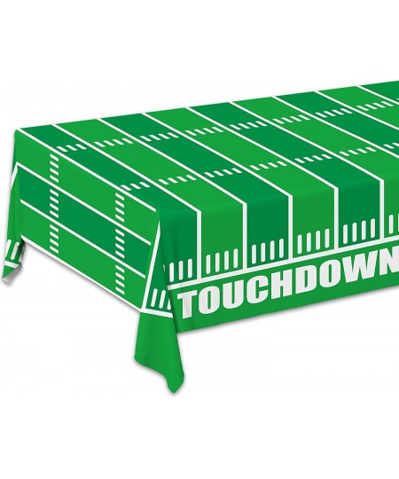 Football Theme Party Disposable Tablecloth Plastic Touchdown Table Cover for Birthday Party Football Party Games Decoration 5...