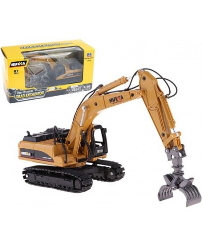 Construction Vehicle Toys Timber Grab Excavator Heavy Metal 1/50 Scale Grab Wooden/Building Materials Vehicle Engineering All...