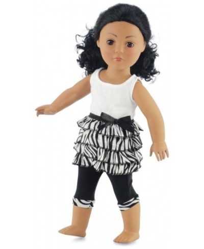 Doll Clothes| Fun 18-Inch Doll 2-PC Zebra Print Casual Doll Clothing Outfit | Compatible with American Girl Dolls | Gift-Boxe...