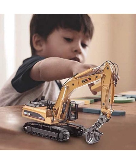 Construction Vehicle Toys Timber Grab Excavator Heavy Metal 1/50 Scale Grab Wooden/Building Materials Vehicle Engineering All...