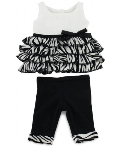 Doll Clothes| Fun 18-Inch Doll 2-PC Zebra Print Casual Doll Clothing Outfit | Compatible with American Girl Dolls | Gift-Boxe...