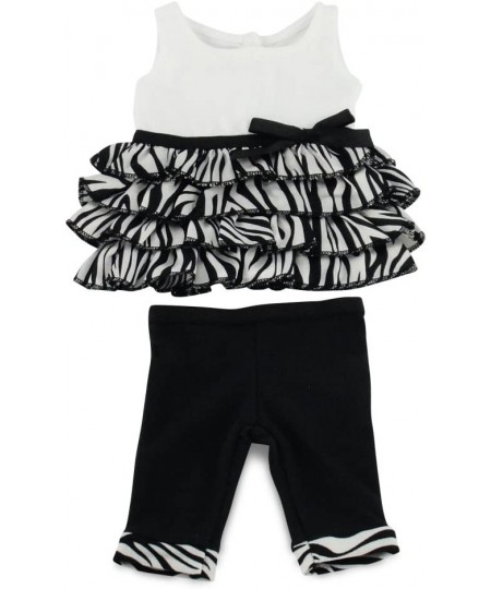 Doll Clothes| Fun 18-Inch Doll 2-PC Zebra Print Casual Doll Clothing Outfit | Compatible with American Girl Dolls | Gift-Boxe...