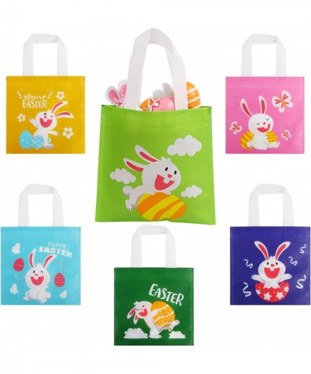 Easter Gift Tote Bags 24 Pcs Bunny Non Woven Goodie Treat Eggs Bags with Handles for Easter Kids Party Favor and Egg Hunt $17...