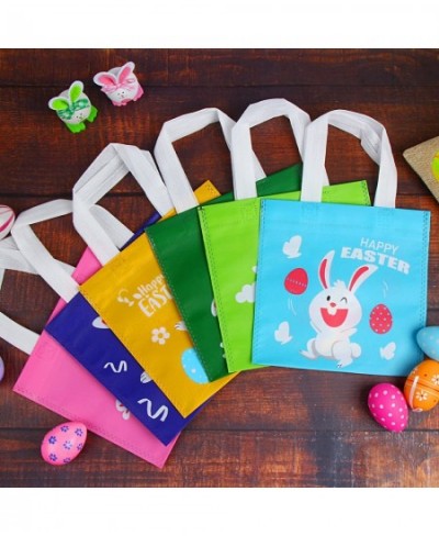 Easter Gift Tote Bags 24 Pcs Bunny Non Woven Goodie Treat Eggs Bags with Handles for Easter Kids Party Favor and Egg Hunt $17...