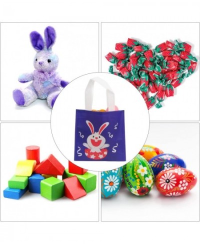 Easter Gift Tote Bags 24 Pcs Bunny Non Woven Goodie Treat Eggs Bags with Handles for Easter Kids Party Favor and Egg Hunt $17...