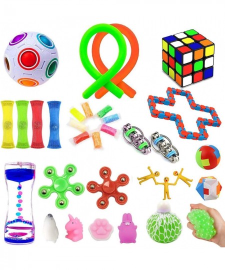 32 Pack Sensory Fidget Toys Set Stress Relief Hand Toys for Adults Kids Perfect for Birthday Party Favors School Classroom Re...