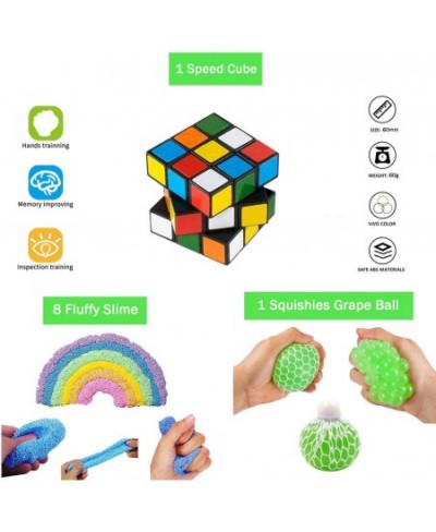 32 Pack Sensory Fidget Toys Set Stress Relief Hand Toys for Adults Kids Perfect for Birthday Party Favors School Classroom Re...