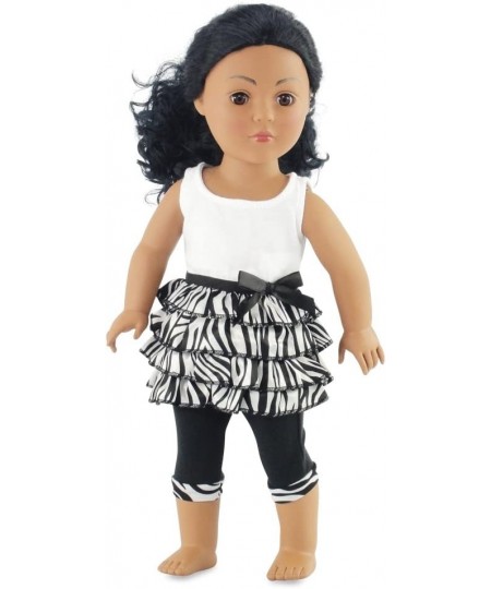 Doll Clothes| Fun 18-Inch Doll 2-PC Zebra Print Casual Doll Clothing Outfit | Compatible with American Girl Dolls | Gift-Boxe...