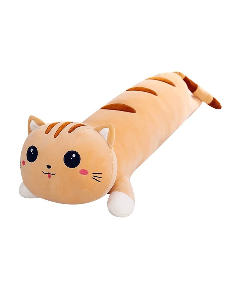 Cute Cartoon Cat Plush Pillow Long Cat Plushie Stuffed Animal Sleeping Pillow Body Pillow (35inch Brown) $51.25 - Kids' Plush...