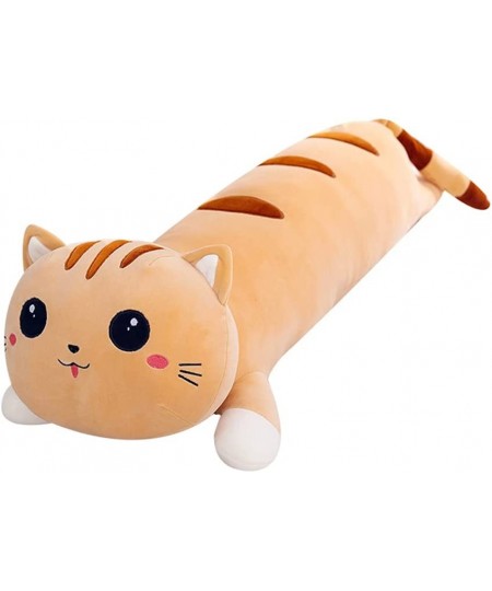 Cute Cartoon Cat Plush Pillow Long Cat Plushie Stuffed Animal Sleeping Pillow Body Pillow (35inch Brown) $51.25 - Kids' Plush...