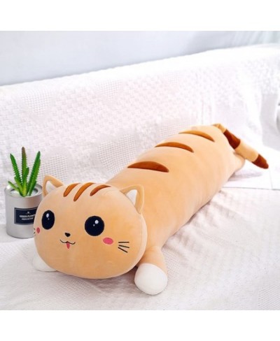 Cute Cartoon Cat Plush Pillow Long Cat Plushie Stuffed Animal Sleeping Pillow Body Pillow (35inch Brown) $51.25 - Kids' Plush...