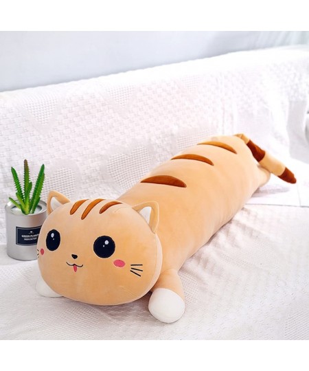 Cute Cartoon Cat Plush Pillow Long Cat Plushie Stuffed Animal Sleeping Pillow Body Pillow (35inch Brown) $51.25 - Kids' Plush...