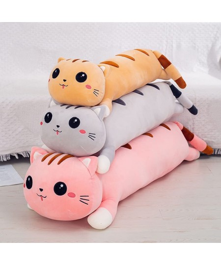 Cute Cartoon Cat Plush Pillow Long Cat Plushie Stuffed Animal Sleeping Pillow Body Pillow (35inch Brown) $51.25 - Kids' Plush...