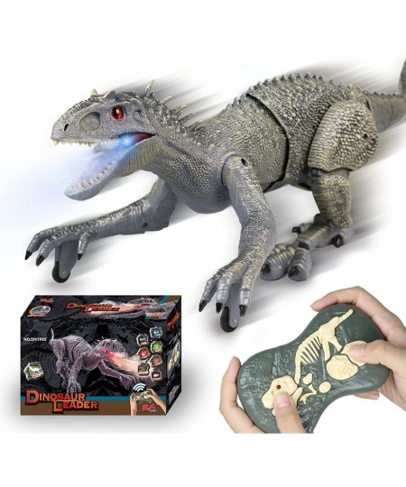 Remote Control Dinosaur Toys for Kids Educational RC Toys Rechargeable Robot Dinosaur Light & Roaring Simulation Velociraptor...