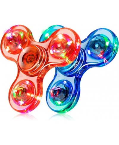 Fidget Spinner 2 Pack LED Light Up Fidget Toys Crystal Finger Toy Hand Fidget Spinners-Kids for Reducing Boredom ADHD Anxiety...