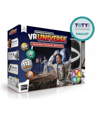 VR Universe - Virtual Reality Kids Space Science Book and Interactive STEM Learning Activity Set (Full Version - Includes Gog...