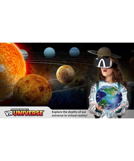 VR Universe - Virtual Reality Kids Space Science Book and Interactive STEM Learning Activity Set (Full Version - Includes Gog...