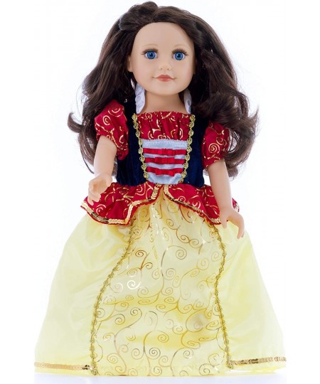 Snow White Princess Doll Dress - Doll Not Included - Machine Washable Child Pretend Play and Party Doll Clothes with No Glitt...