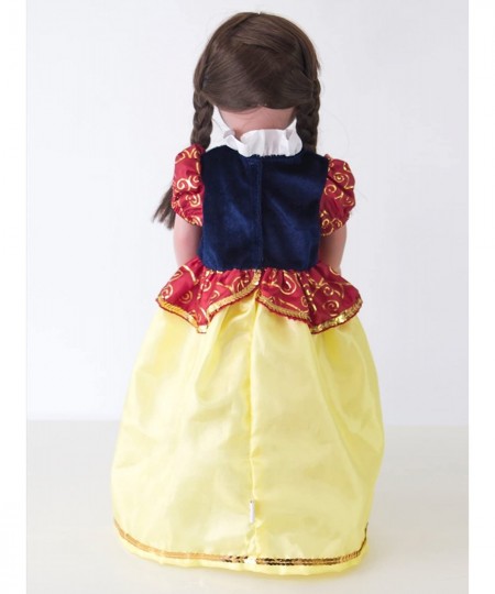 Snow White Princess Doll Dress - Doll Not Included - Machine Washable Child Pretend Play and Party Doll Clothes with No Glitt...