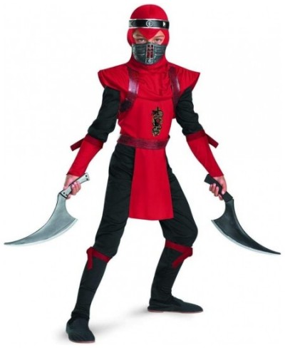 Shadow Ninjas Night Fury Red Viper Ninja Deluxe Boys Costume 10-12 $40.74 - Kids' Costumes