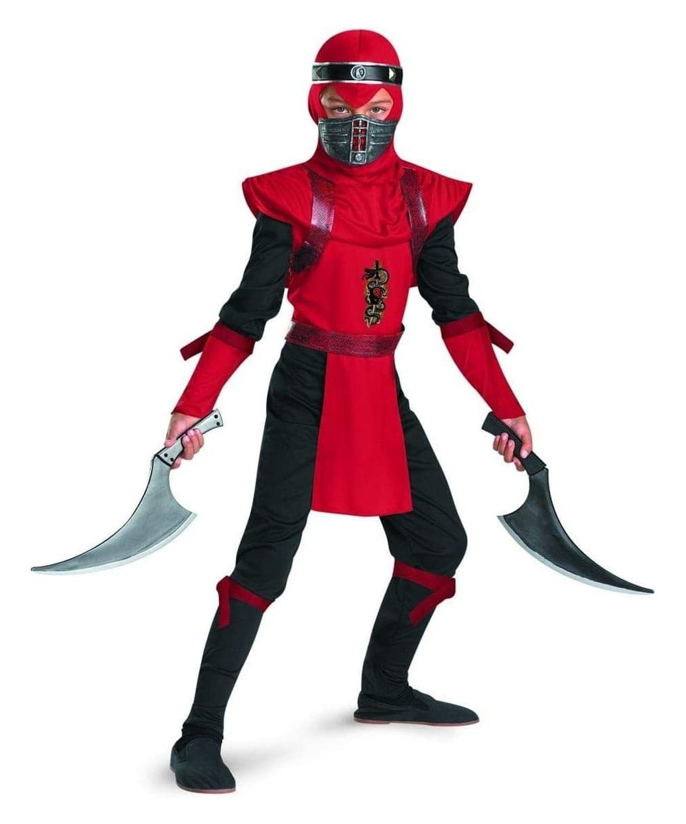 Shadow Ninjas Night Fury Red Viper Ninja Deluxe Boys Costume 10-12 $40.74 - Kids' Costumes