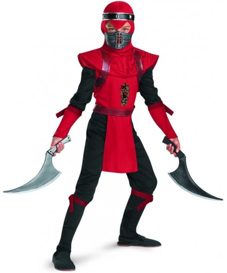 Shadow Ninjas Night Fury Red Viper Ninja Deluxe Boys Costume 10-12 $40.74 - Kids' Costumes