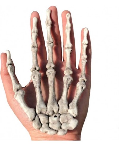 Halloween Skeleton Hands - Realistic Life Size Severed Fake Plastic Hands for Halloween Props Decoration 2 Pairs $18.79 - Gag...