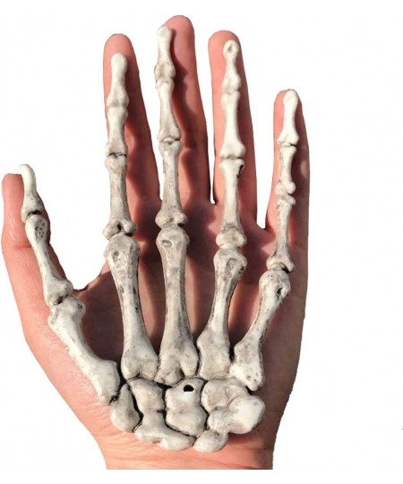 Halloween Skeleton Hands - Realistic Life Size Severed Fake Plastic Hands for Halloween Props Decoration 2 Pairs $18.79 - Gag...