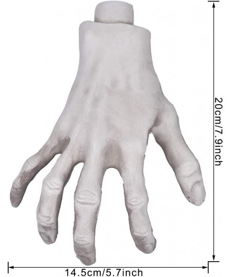 Halloween Skeleton Hands - Realistic Life Size Severed Fake Plastic Hands for Halloween Props Decoration 2 Pairs $18.79 - Gag...