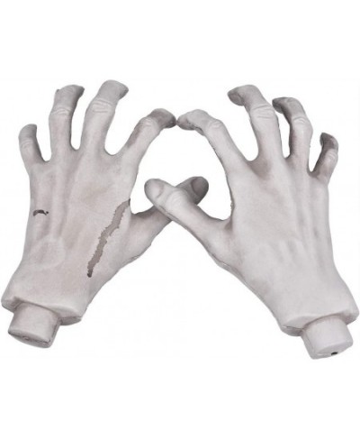 Halloween Skeleton Hands - Realistic Life Size Severed Fake Plastic Hands for Halloween Props Decoration 2 Pairs $18.79 - Gag...