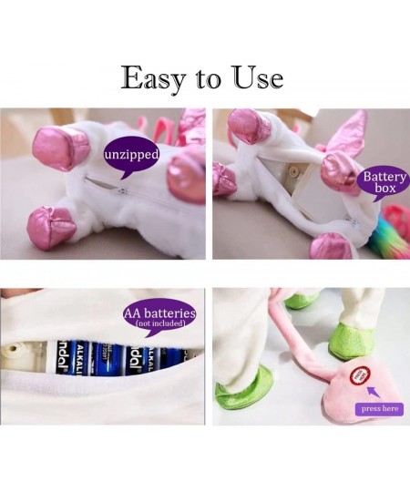 Electronic Pet Walking Unicorn Toys for Toddlers Color: Pink $51.72 - Plush Interactive Toy Figures