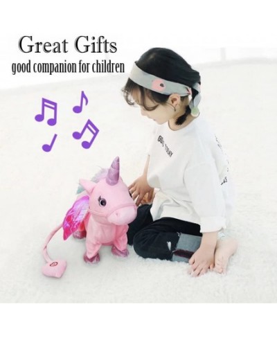 Electronic Pet Walking Unicorn Toys for Toddlers Color: Pink $51.72 - Plush Interactive Toy Figures