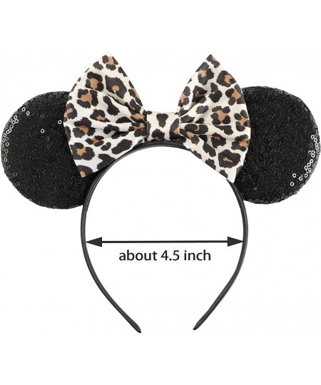 Leopard Mouse Ears Headbands 2 Pcs Bow Mouse Ears for Women Girls Kids Adult Mommy Party Decorations $22.31 - Kids' Dress-Up ...