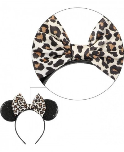 Leopard Mouse Ears Headbands 2 Pcs Bow Mouse Ears for Women Girls Kids Adult Mommy Party Decorations $22.31 - Kids' Dress-Up ...