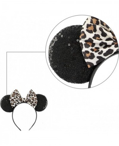 Leopard Mouse Ears Headbands 2 Pcs Bow Mouse Ears for Women Girls Kids Adult Mommy Party Decorations $22.31 - Kids' Dress-Up ...