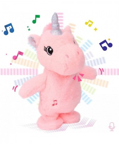 Talking Unicorn Walking Singing Stuffed Animal Repeats What You Say Electric Funny Interactive Plush Mimicking Speaking Toy B...