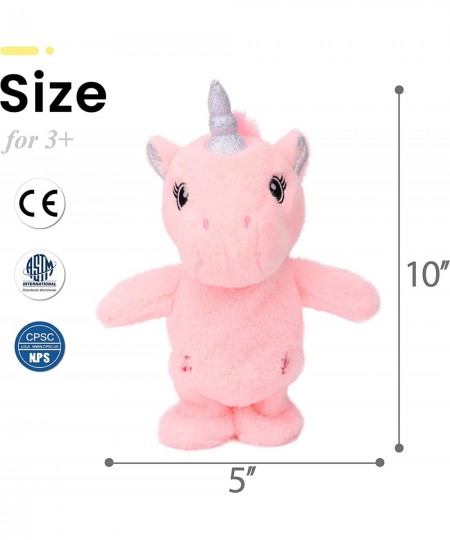 Talking Unicorn Walking Singing Stuffed Animal Repeats What You Say Electric Funny Interactive Plush Mimicking Speaking Toy B...