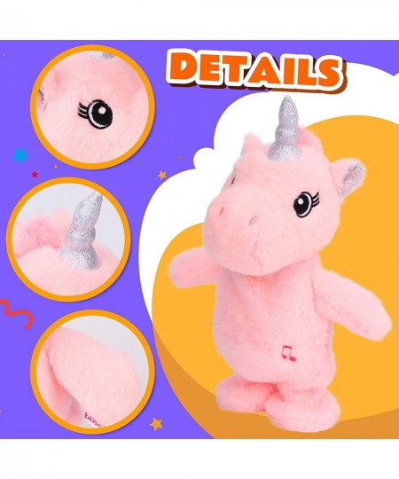 Talking Unicorn Walking Singing Stuffed Animal Repeats What You Say Electric Funny Interactive Plush Mimicking Speaking Toy B...