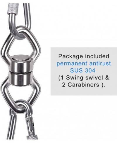 Besthouse Swing Swivel with 2 Carabiners 770LB Capacity Safest Rotational Device Hanging Accessory with 2 Bearing for Aerial ...