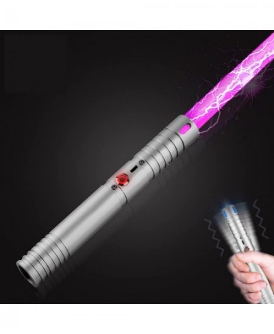 Lightsaber Type-C Rechargeable Cosplay RGB 15 Colors 1 pc Aluminum Alloy Handle Real Lightsaber for Adults and Kids Light 3 M...