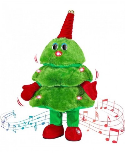 Electric Christmas Tree Plush Toy Singing and Dancing Christmas Toys with Lights Animated Christmas Decorations Cute Funny Ne...